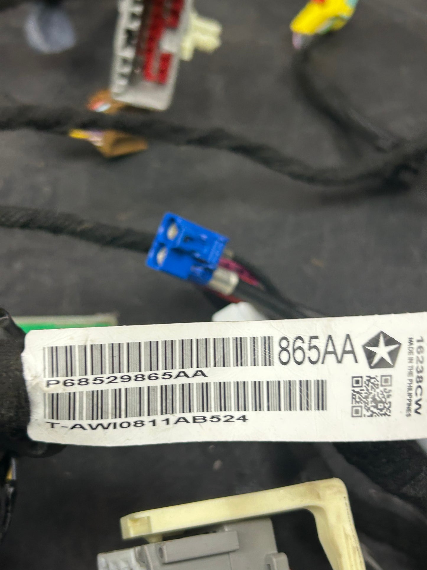 2021 Dodge Challenger Dash Instrument Panel Wire Wiring Harness 68529865AA OEM