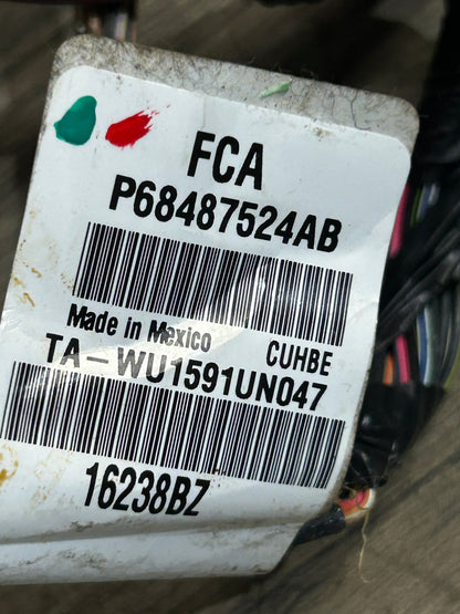 2021 Dodge Challenger R/T Scat Pack 6.4L Body Wiring Harness 68487524AB OEM 87K