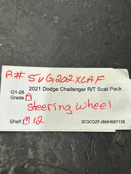 2018 - 2023 DODGE CHALLENGER STEERING WHEEL W/ SWITCH BUTTON OEM 5VG202XCAF