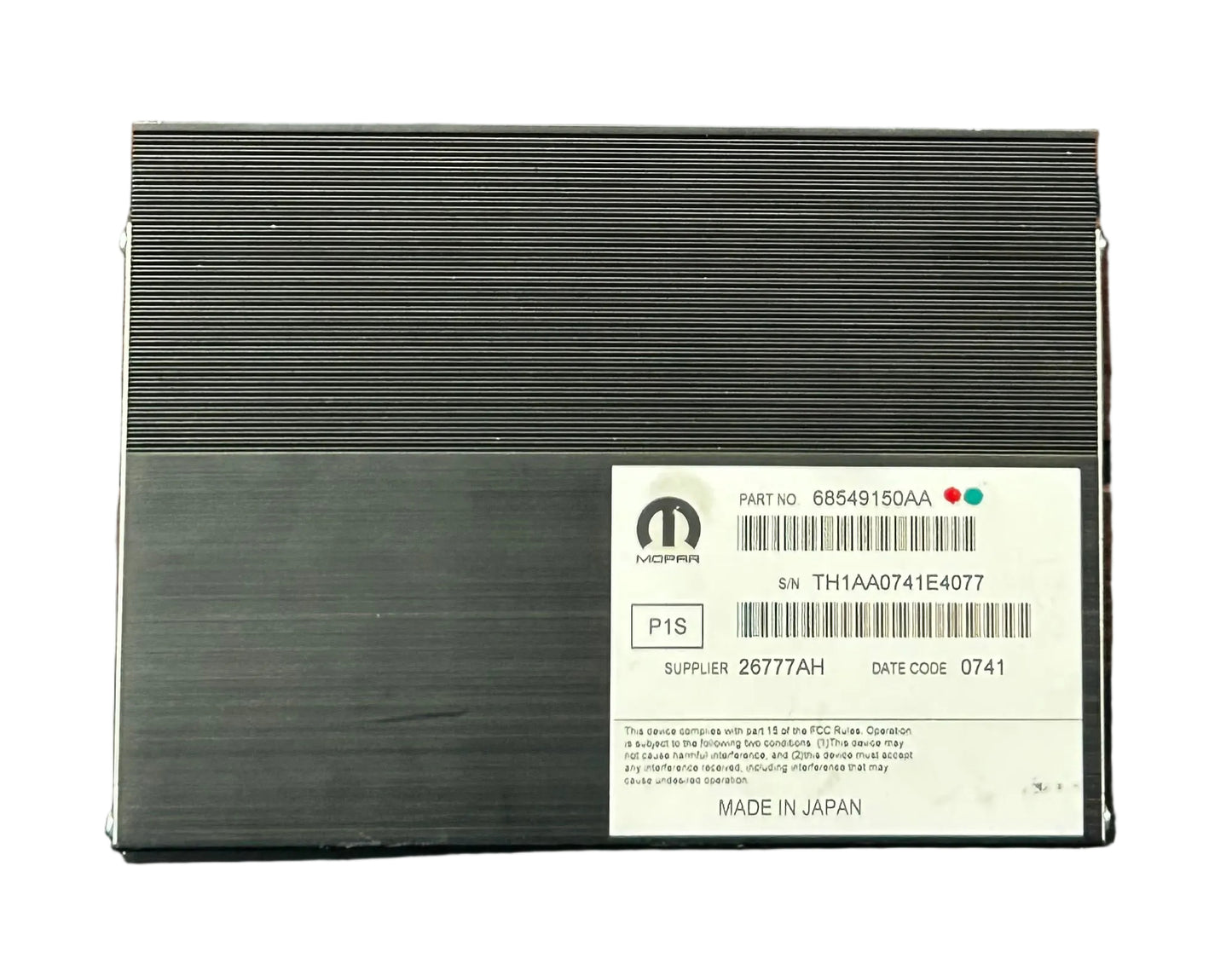 2017-2023 Challenger Charger 300 Radio Audio 276 Watt Amplifier OEM 68549150AA