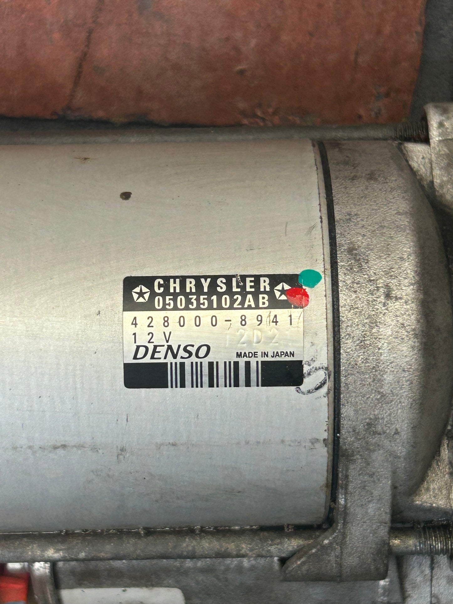 2012 - 2023 CHARGER CHALLENGER 300 6.4L ENGINE STARTER MOTOR OEM 05035102AB