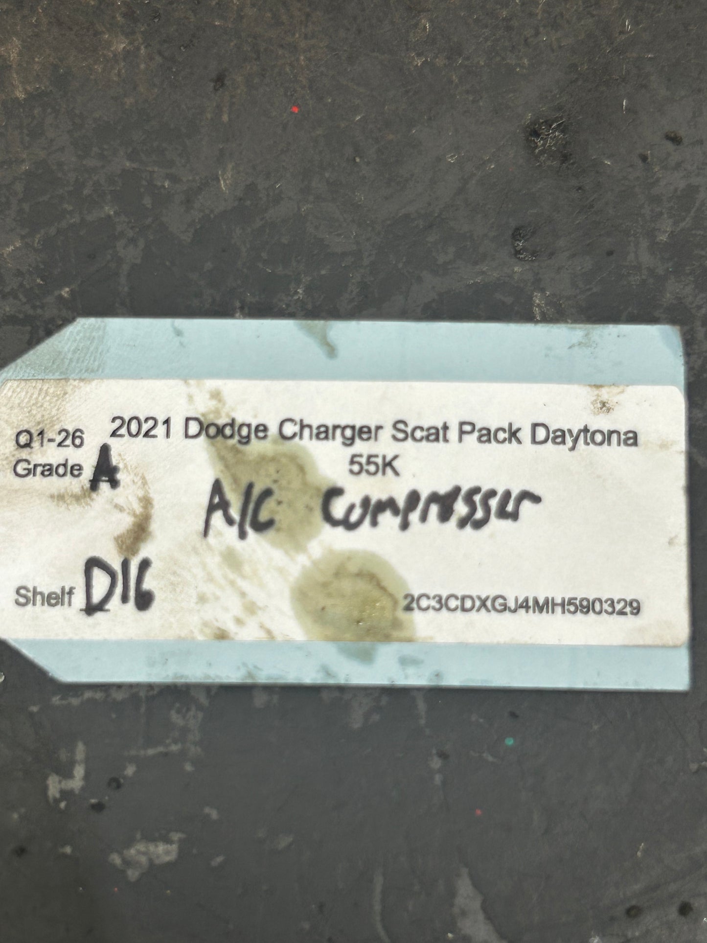 2014 - 2023 CHARGER CHALLENGER 300 5.7 6.4 6.2 A/C COMPRESSOR OEM 68158259AF