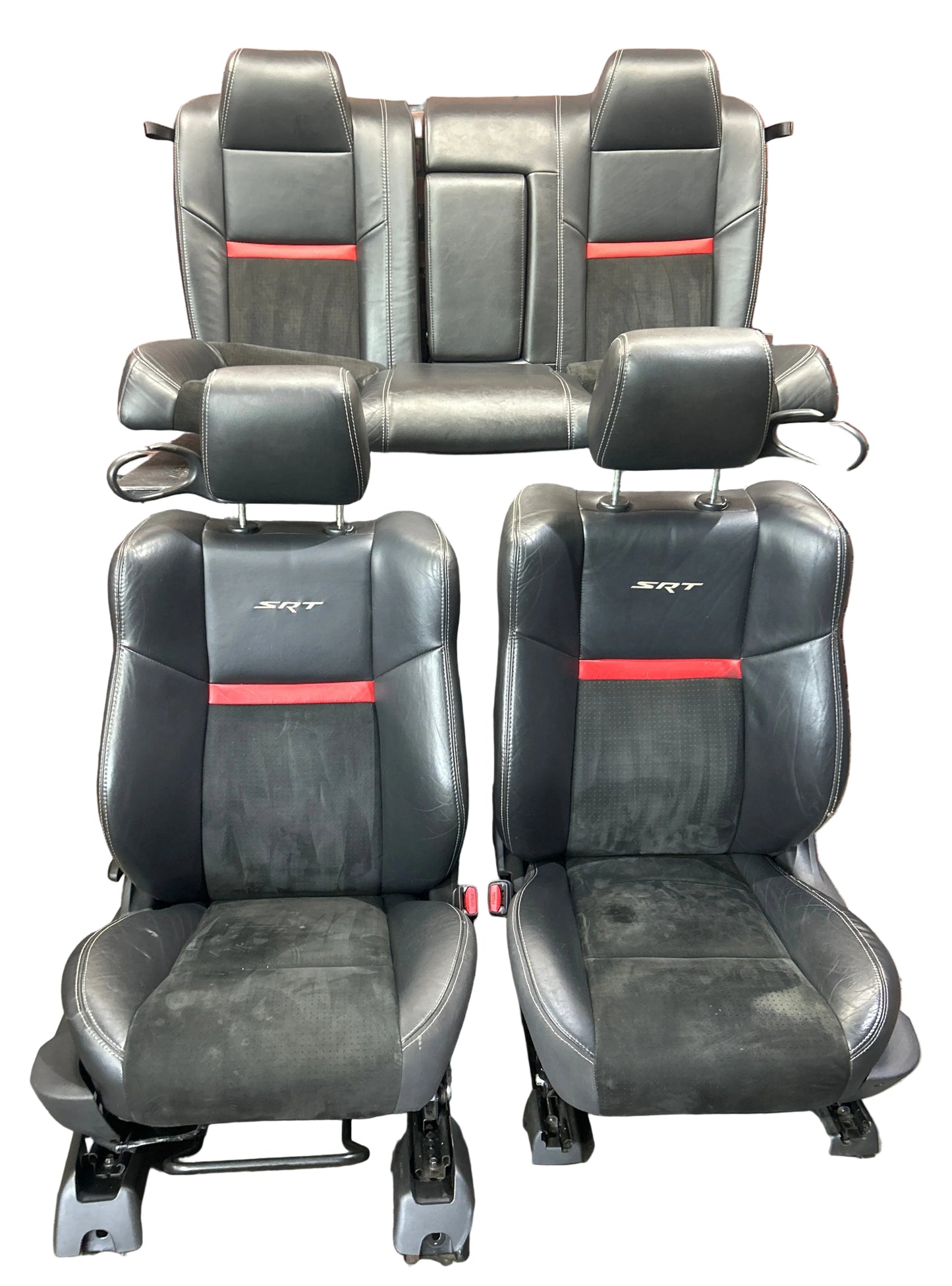 2008-2014 Dodge Challenger SRT8 Full Complete Front Rear Seat Set Leather OEM