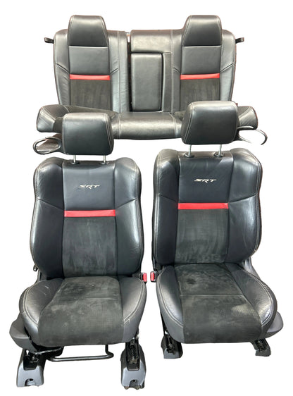 2008-2014 Dodge Challenger SRT8 Full Complete Front Rear Seat Set Leather OEM