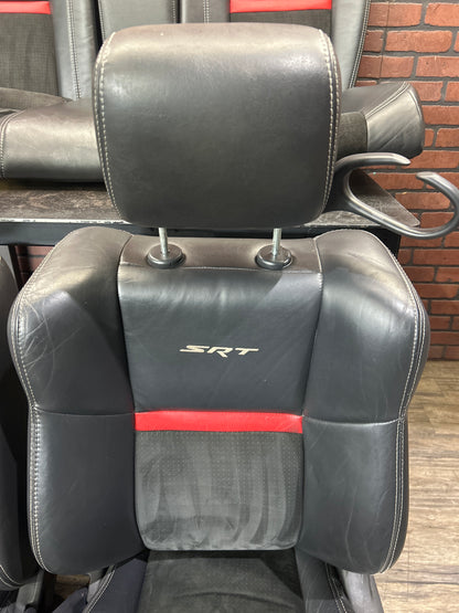 2008-2014 Dodge Challenger SRT8 Full Complete Front Rear Seat Set Leather OEM