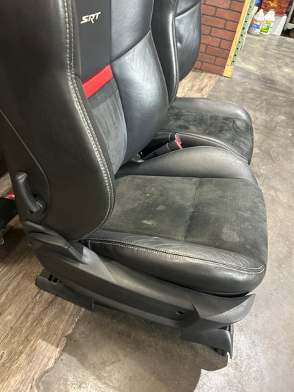 2008-2014 Dodge Challenger SRT8 Full Complete Front Rear Seat Set Leather OEM