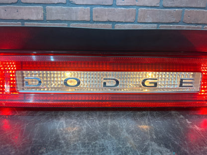 08-14 DODGE CHALLENGER REAR TRUNK LID CENTER TAILLIGHT LAMP PANEL OEM