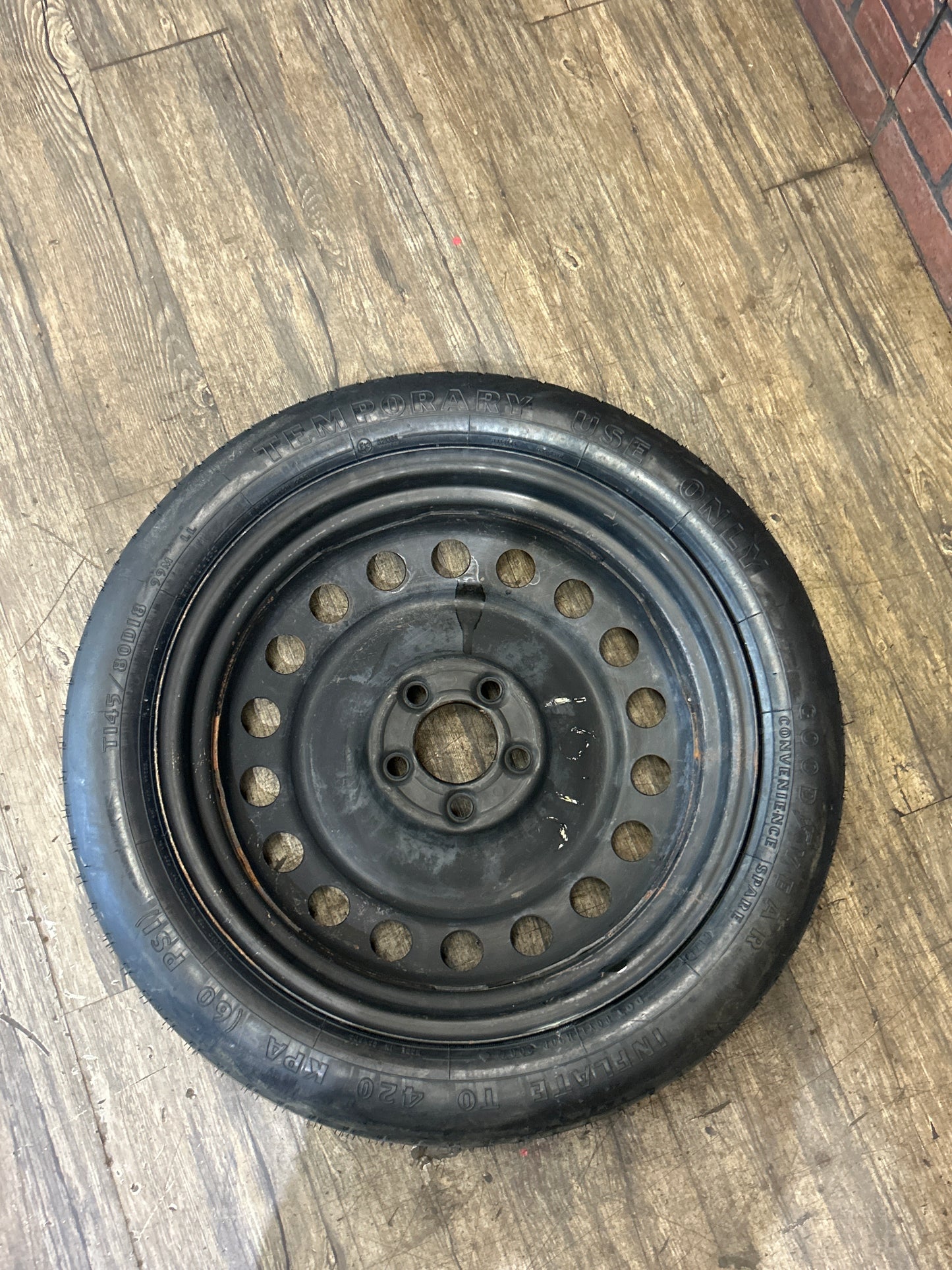 T145/80D18 2008-23 Dodge Challenger SRT8 Spare Tire Compact Donut Wheel Rim OEM