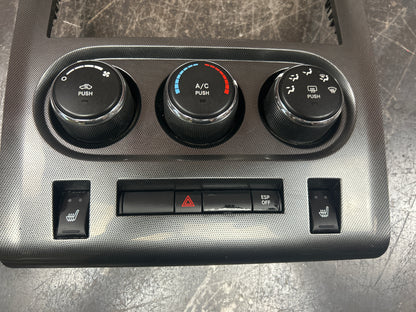 09-10 DODGE CHALLENGER HVAC AC HEAT AIR CLIMATE CONTROL SWITCH BEZEL ASSEMBLY