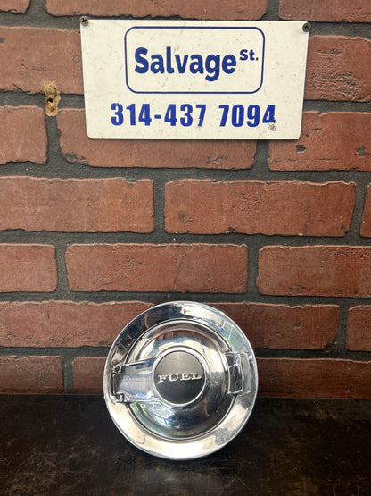 2008-2010 Dodge Challenger SRT8 Silver Chrome Fuel Gas Cap Door Assembly OEM