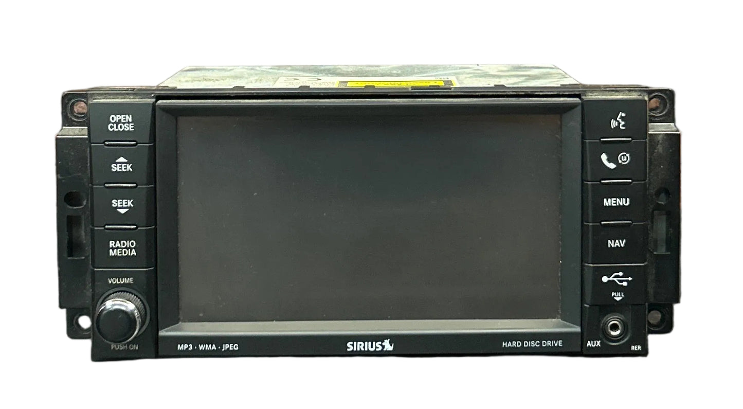 2008-2010 CHRYSLER JEEP DODGE AM-FM-DVD RADIO DISPLAY RECEIVER SATELLITE RER