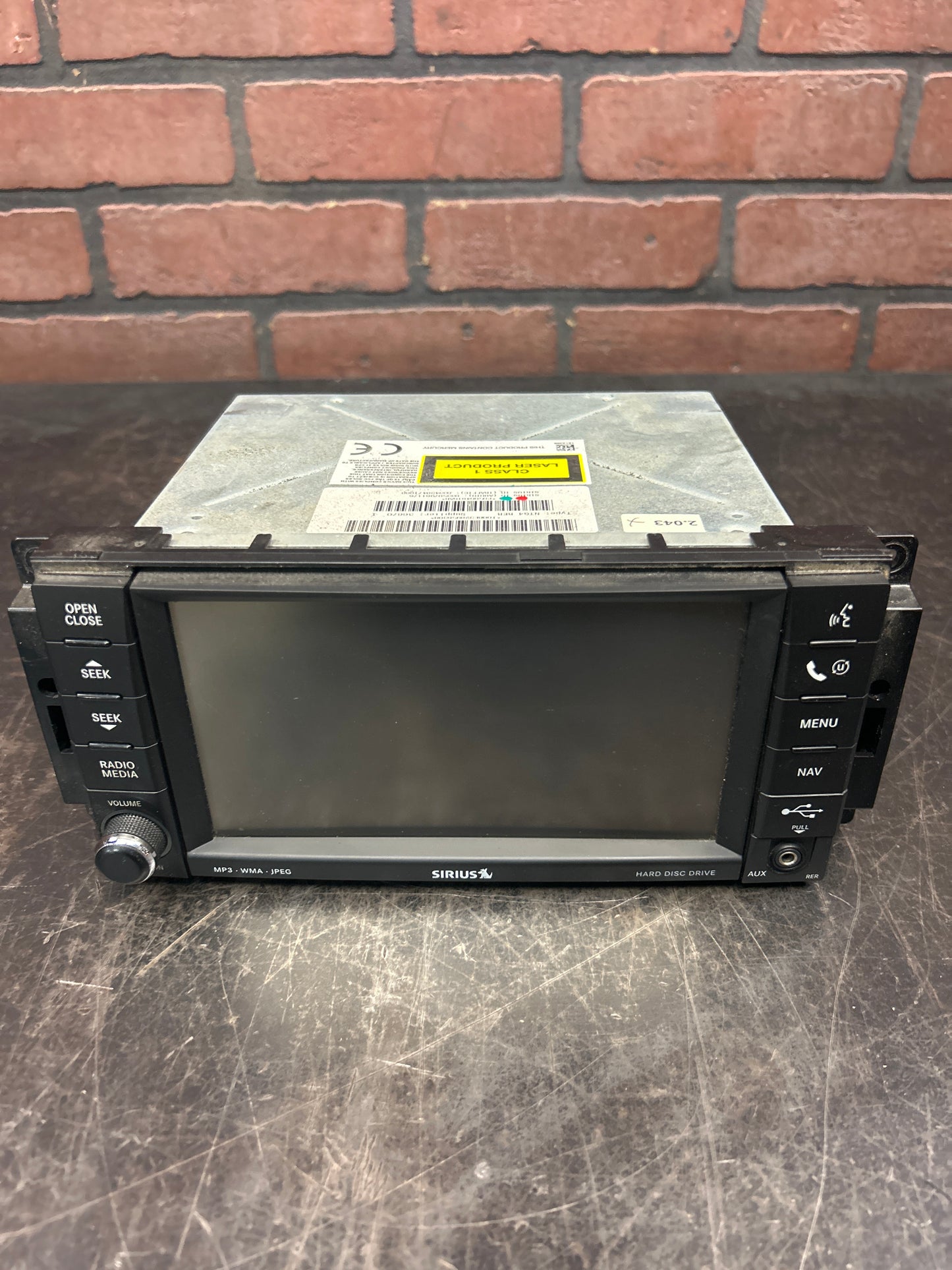 2008-2010 CHRYSLER JEEP DODGE AM-FM-DVD RADIO DISPLAY RECEIVER SATELLITE RER