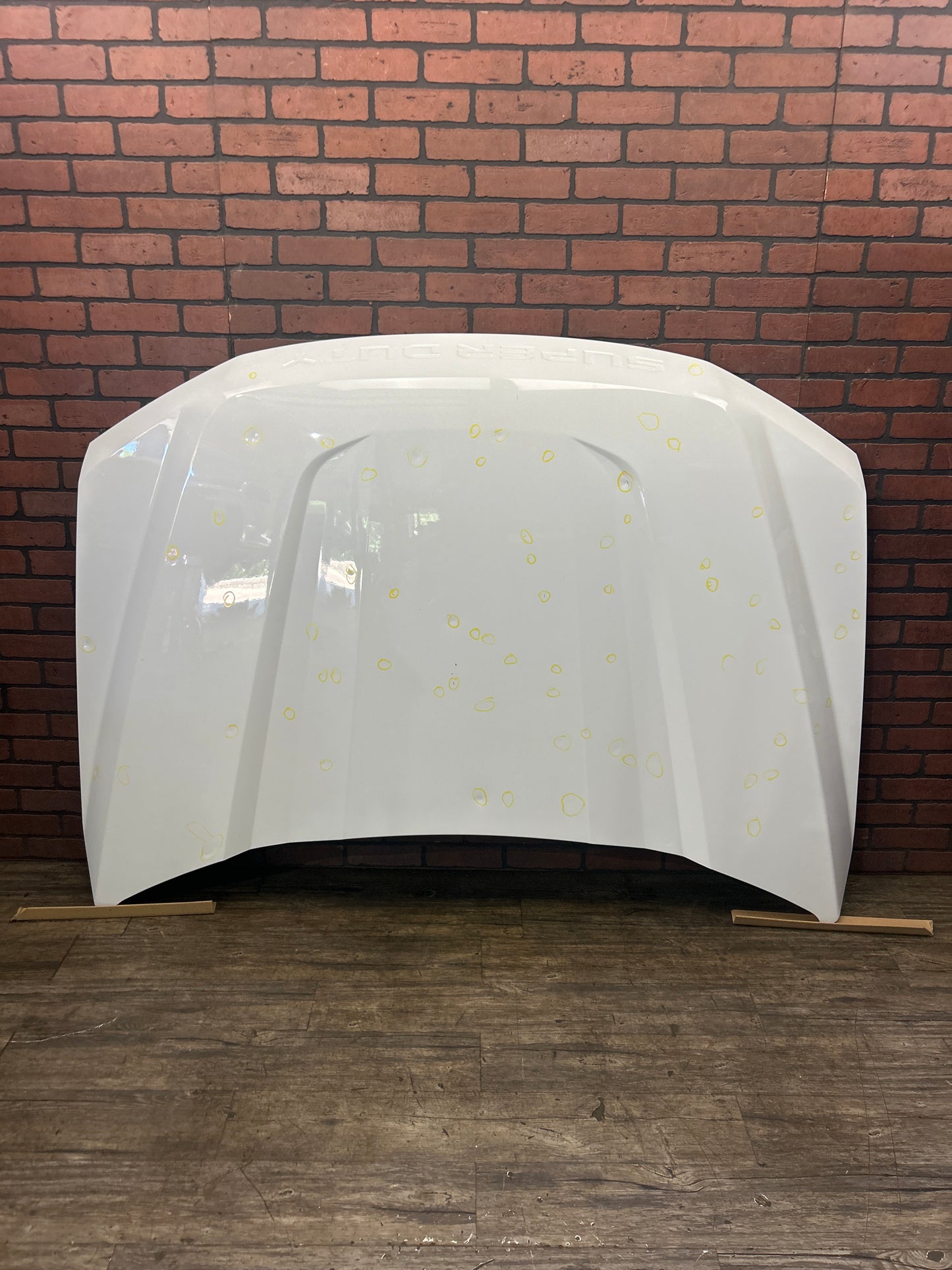 2017-2022 FORD F-250 F-350 F250 F350 SD FRONT HOOD BONNET ALUMINUM WHITE OEM