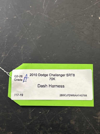 2010 Dodge Challenger Dash Instrument Panel Wiring Harness 5.7L 6.1L 68058467AA