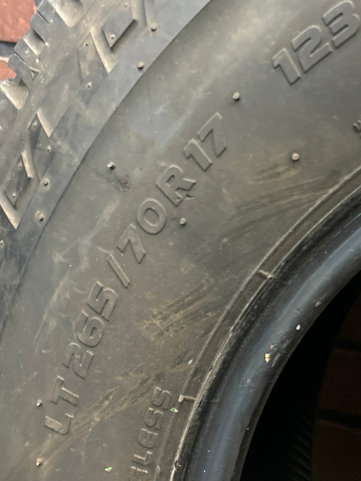 Used Toyo Tires M655 LT 265/70R17