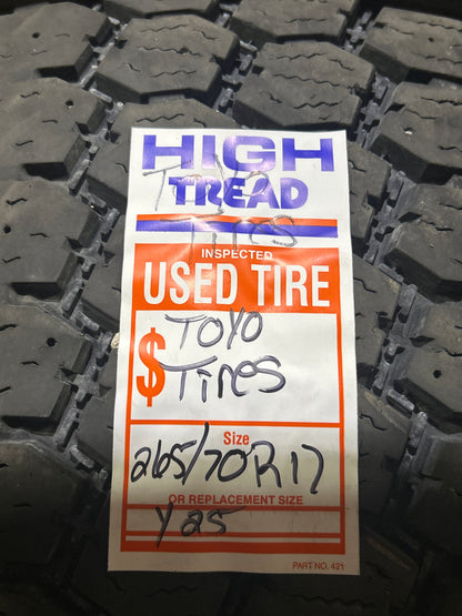 Used Toyo Tires M655 LT 265/70R17