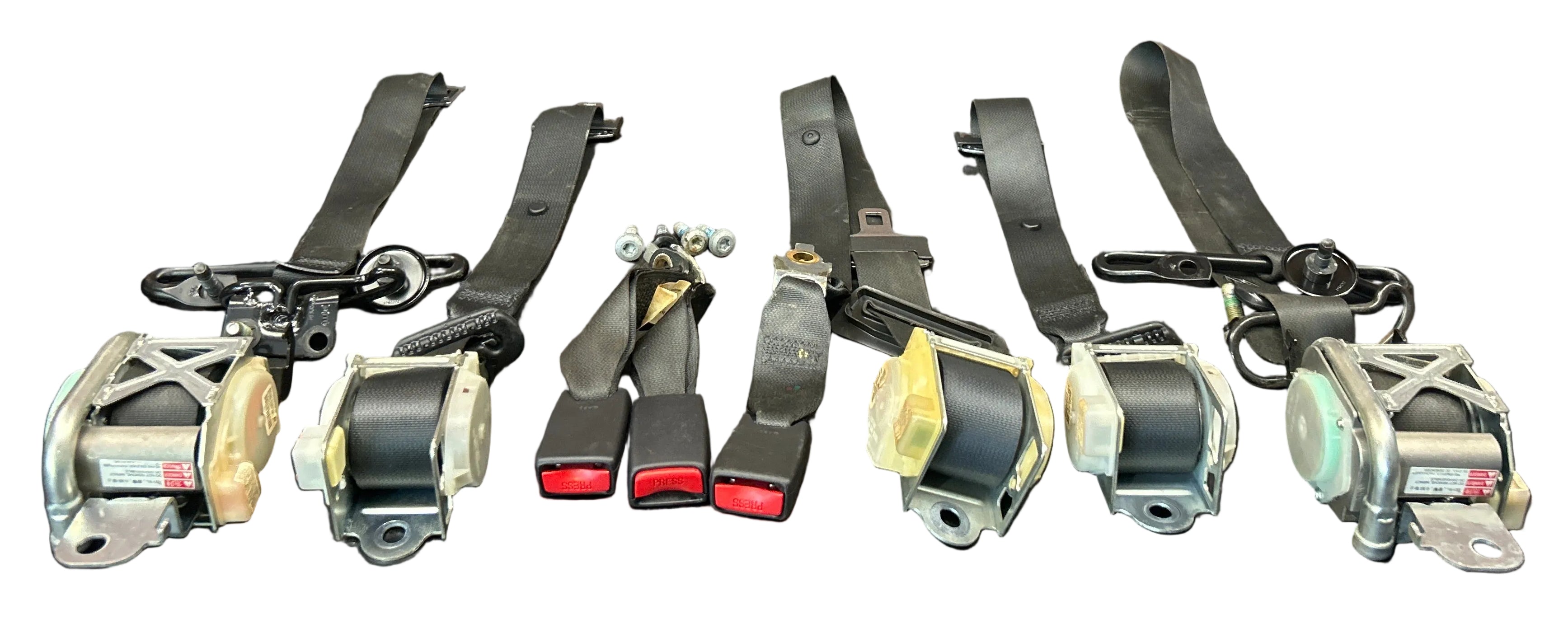 2005-2010 Challenger Charger 300 SRT8 Left Right Seat Belt Set OEM Black