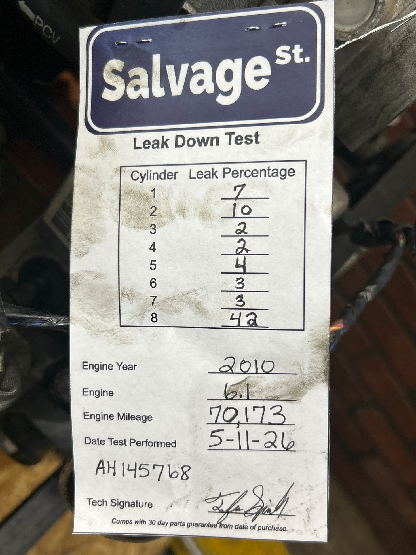 05-10 Chrysler 300C Dodge Charger Challenger SRT-8 6.1L Hemi Engine Assembly