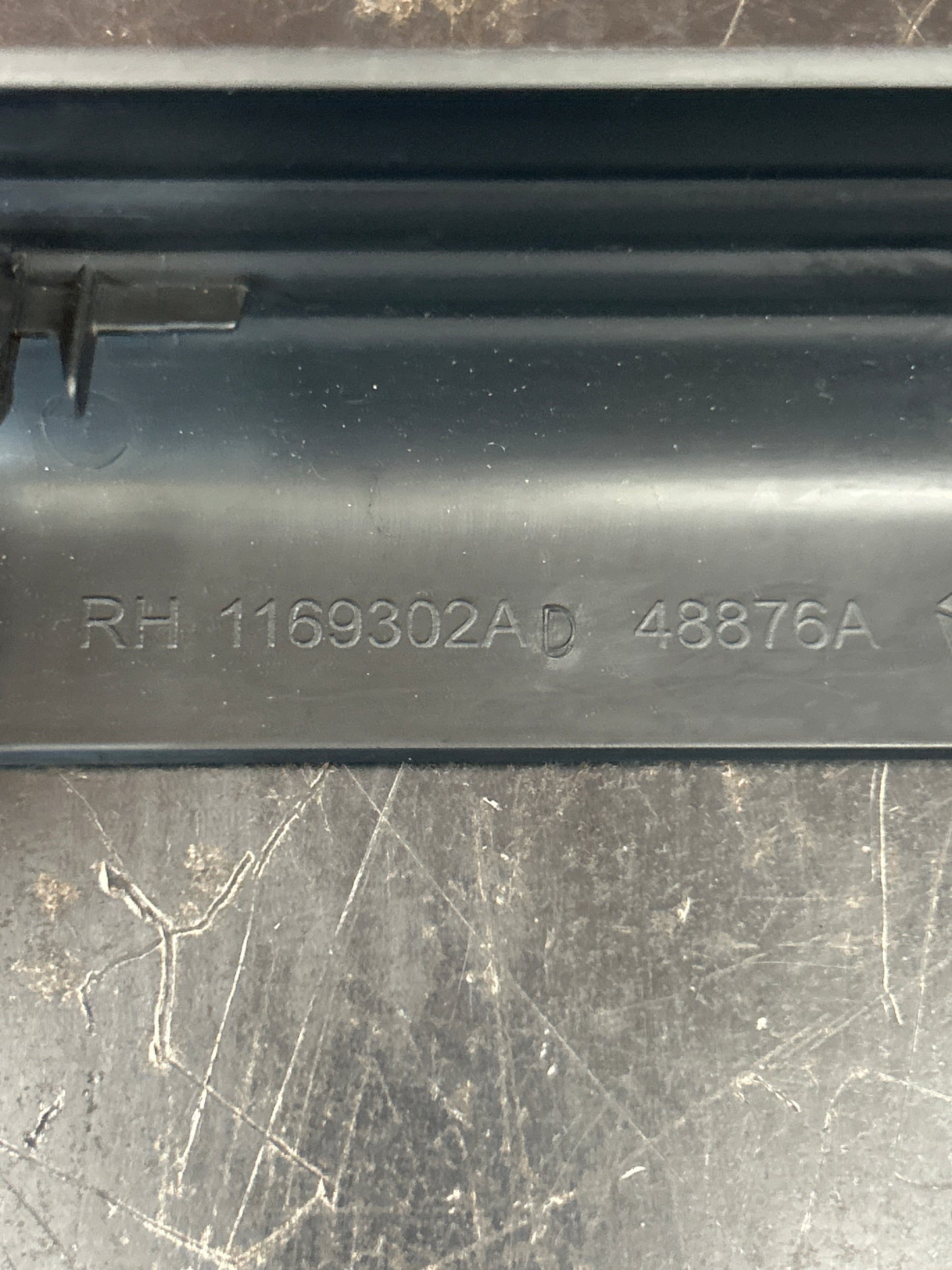 2008-14 Dodge Challenger Black Passenger RH Side Scuff Plate OEM 1FS98XDVAD
