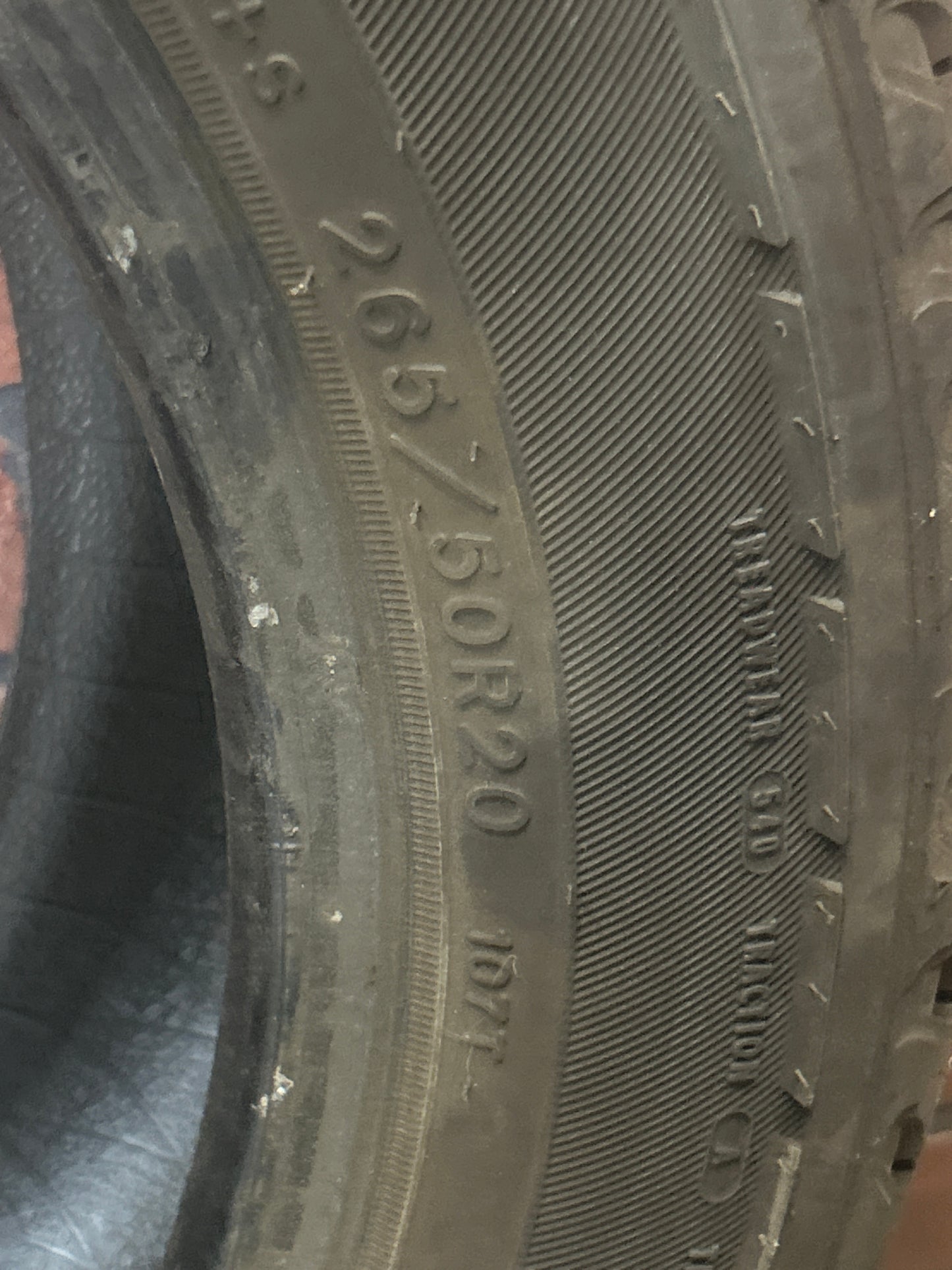 Used 265/50R20 Goodyear Fortera HL 107T Tire - 7/32