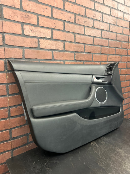 2008-2009 Pontiac G8 GT Black Leather Front Driver LH Inside Door Trim Panel OEM