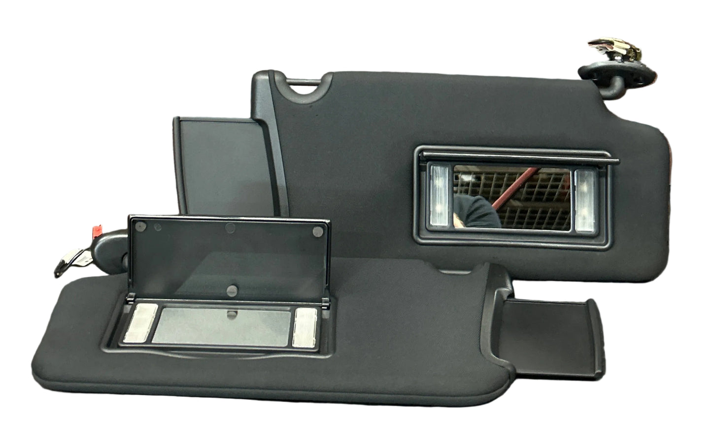 2011-2014 Dodge Charger Sun Visor Shade Mirror Illuminated Left Right Set Of 2