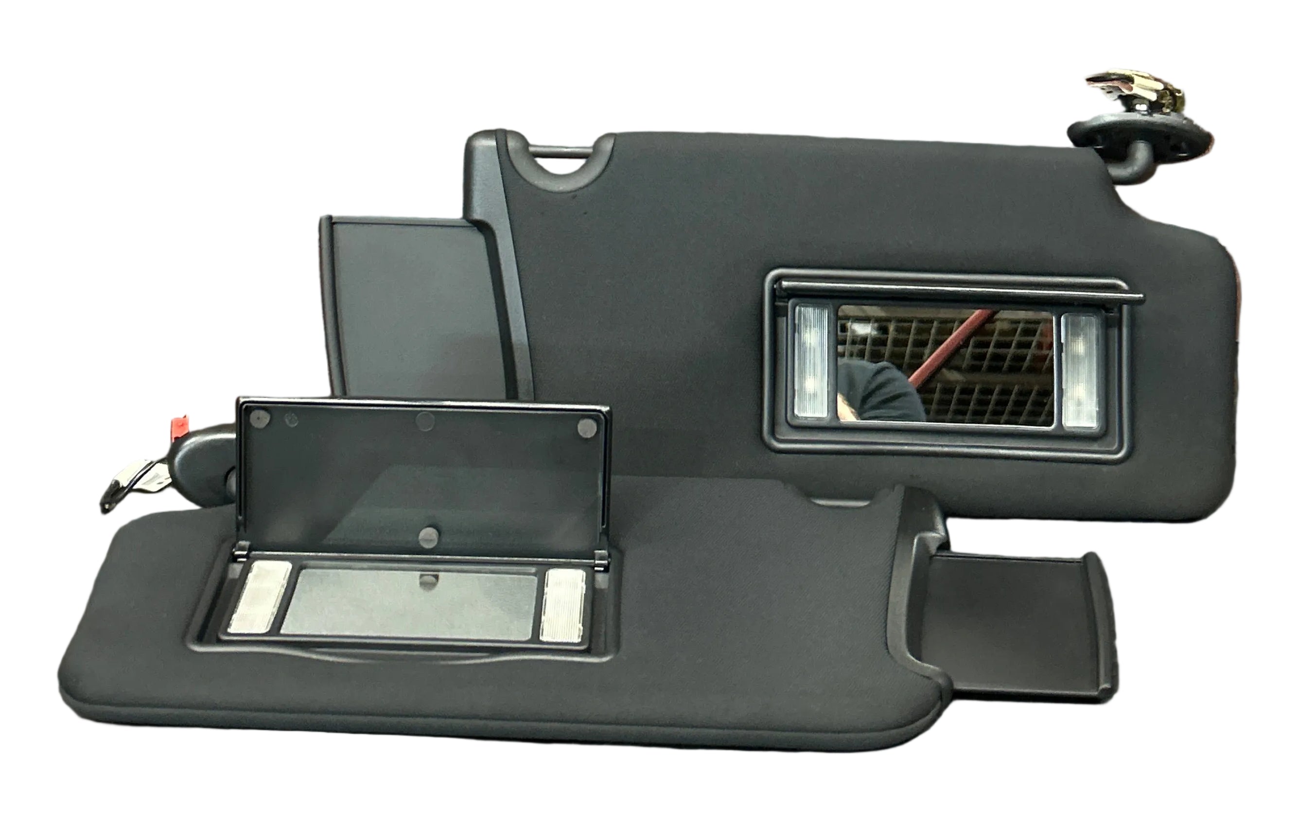 2011-2014 Dodge Charger Sun Visor Shade Mirror Illuminated Left Right Set Of 2