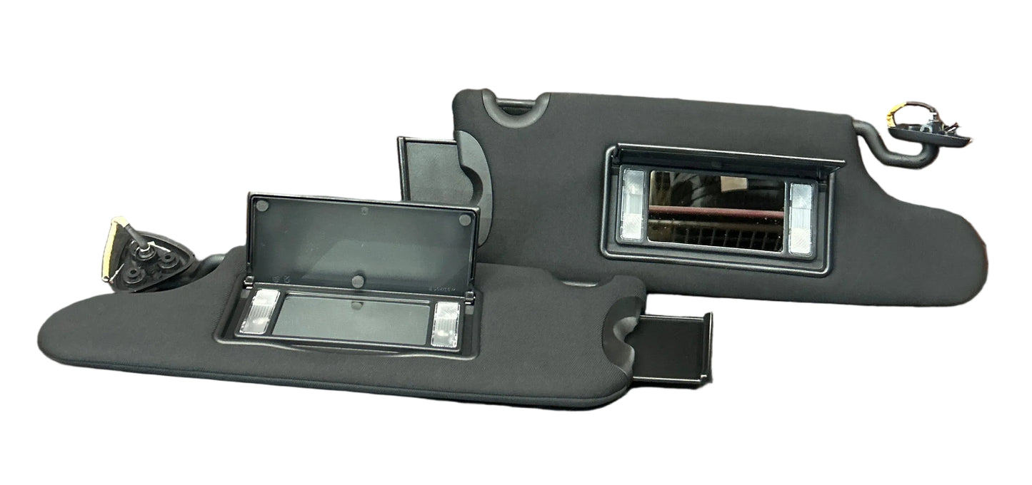 2015-2022 Dodge Challenger Scat Pack Left Right Sun Visor Set Pair Black