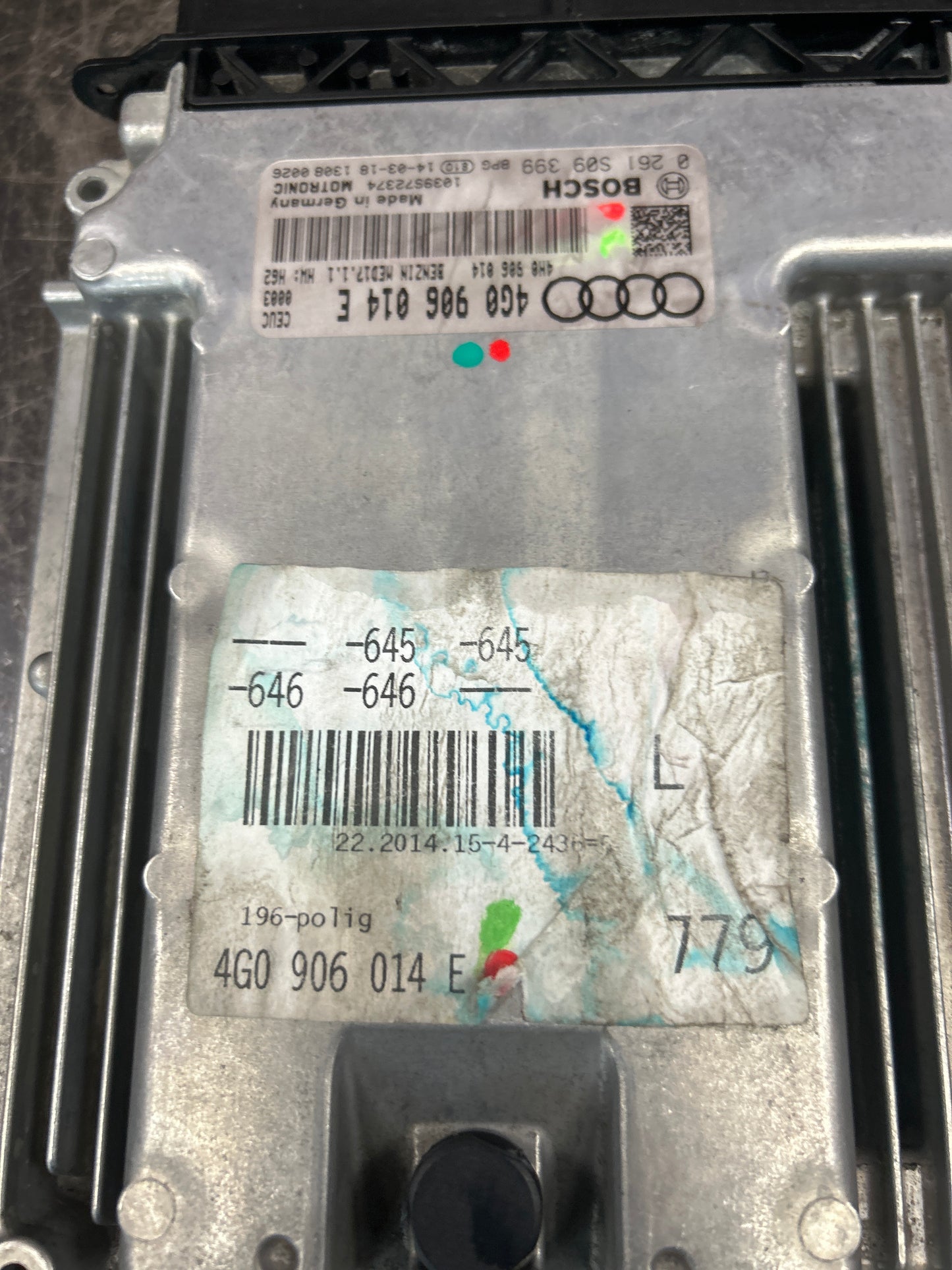 13-18 Audi S6 С7 2014 4.0L AWD ECU Engine Motor Computer Control Module Unit