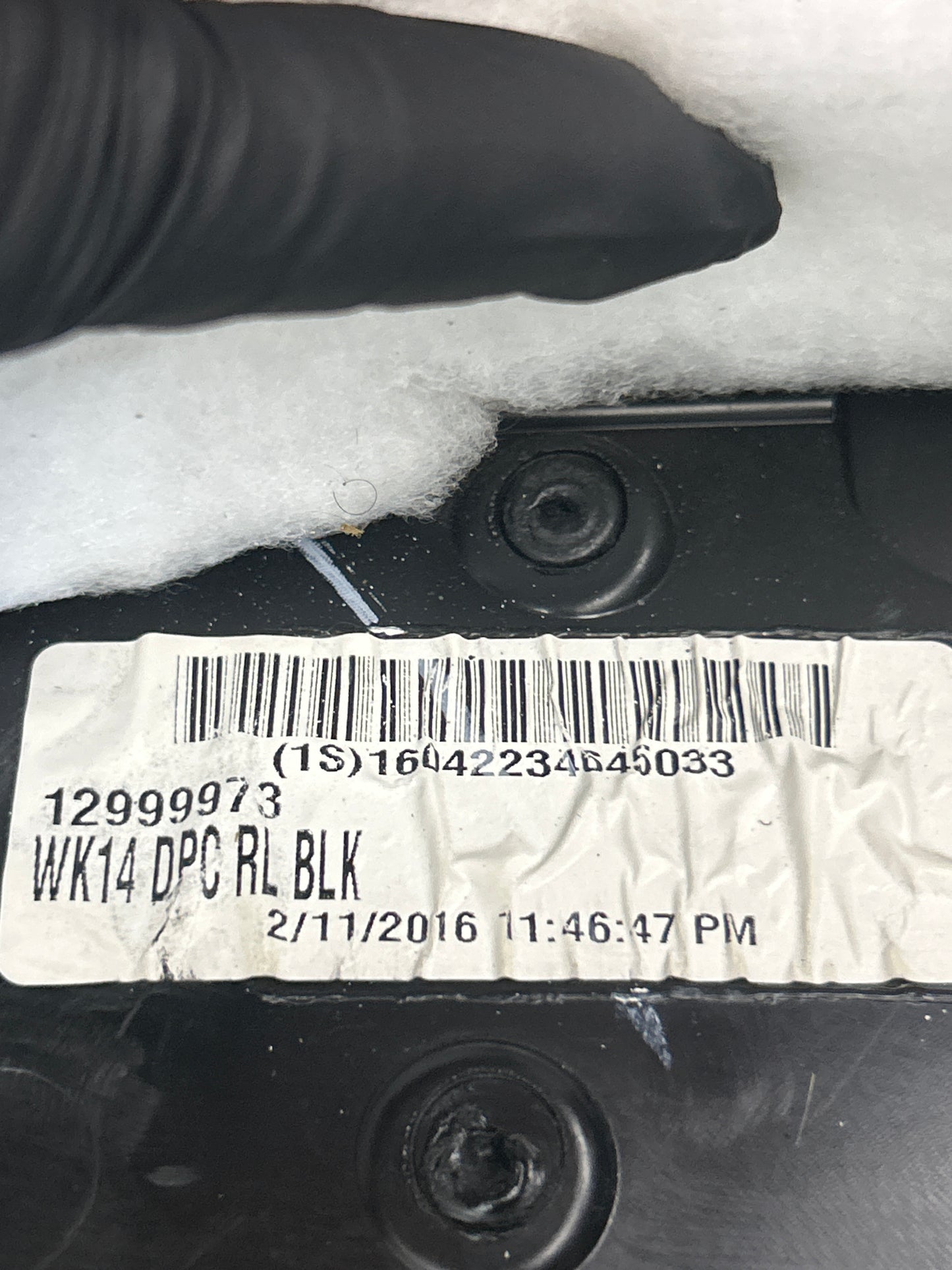 2014-2017 Grand Cherokee SRT Black Rear Driver Left Side Door Trim Panel