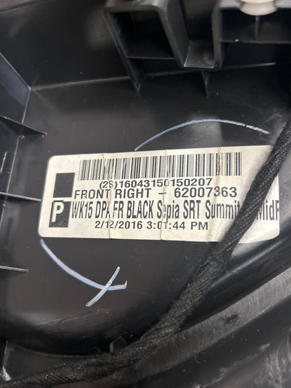 2014 - 2017 Jeep Grand Cherokee SRT Front Passenger Right Side Panel Door