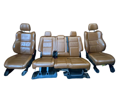 15-17 Jeep Grand Cherokee SRT Peanut Butter Sepia Front Rear Complete Seat Set