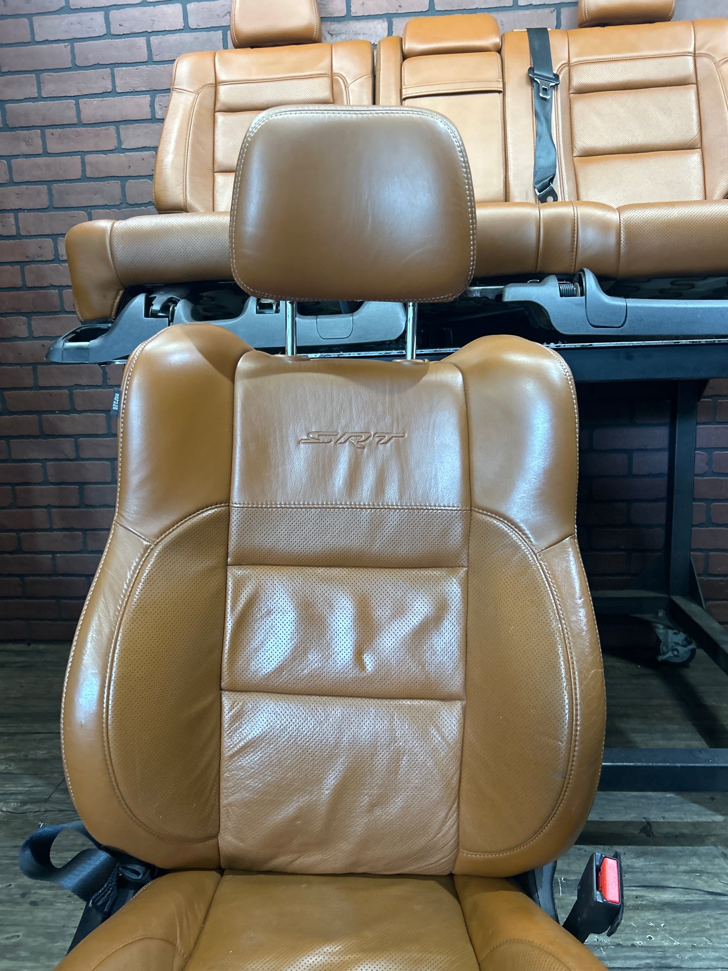15-17 Jeep Grand Cherokee SRT Peanut Butter Sepia Front Rear Complete Seat Set