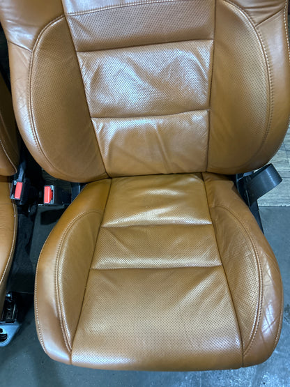 15-17 Jeep Grand Cherokee SRT Peanut Butter Sepia Front Rear Complete Seat Set
