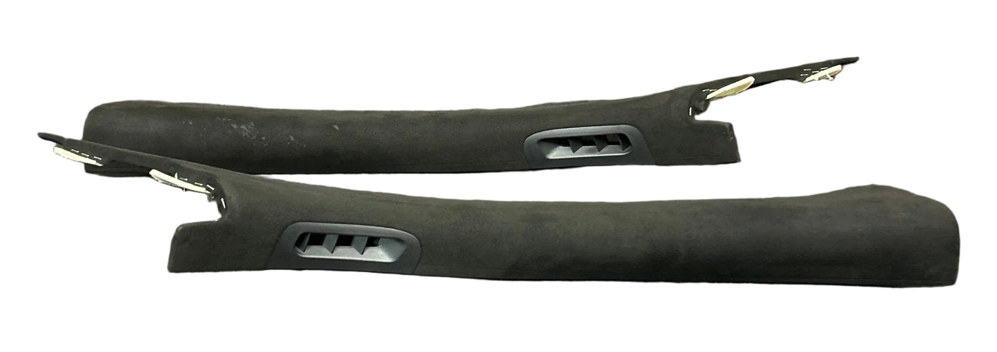 2016-2021 Jeep Grand Cherokee SRT Suede Black A Pillar Trim Set Pair OEM
