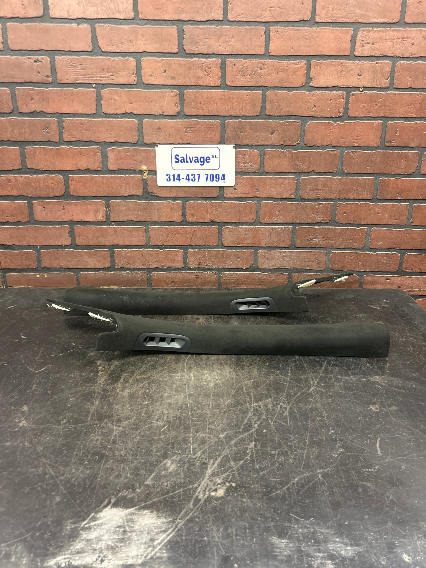 2016-2021 Jeep Grand Cherokee SRT Suede Black A Pillar Trim Set Pair OEM