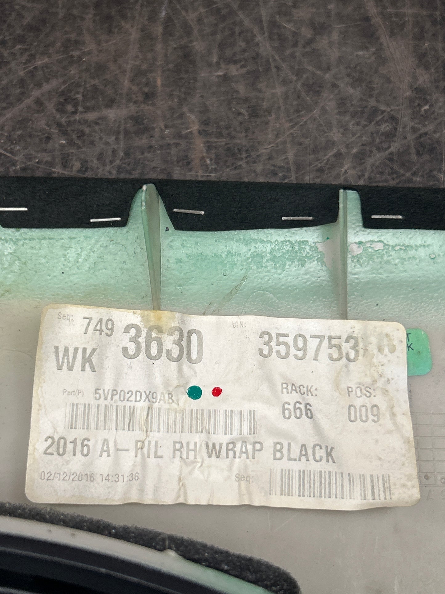 2016-2021 Jeep Grand Cherokee SRT Suede Black A Pillar Trim Set Pair OEM