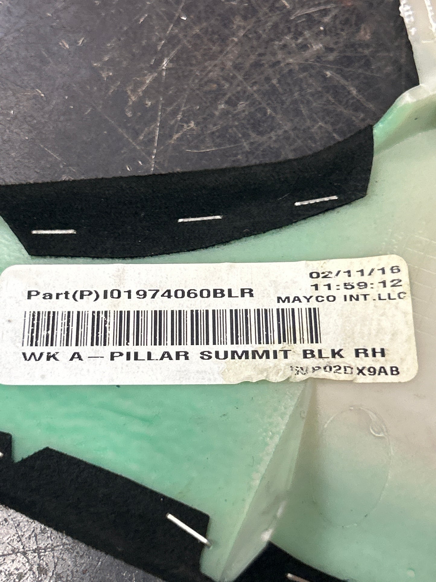 2016-2021 Jeep Grand Cherokee SRT Suede Black A Pillar Trim Set Pair OEM