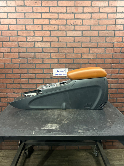 2014-2017 Jeep Grand Cherokee Center Floor Console Assembly Brown Leather OEM