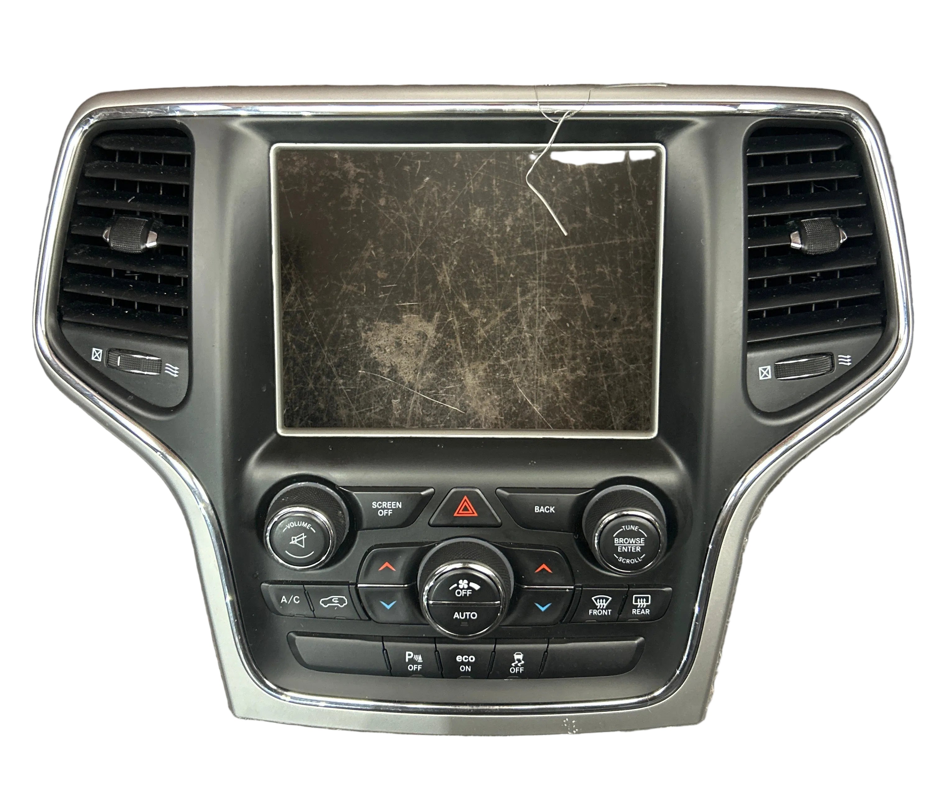 2016 JEEP GRAND CHEROKEE SRT OEM RADIO HVAC A/C CLIMATE CONTROL BEZEL