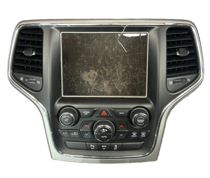 2016 JEEP GRAND CHEROKEE SRT OEM RADIO HVAC A/C CLIMATE CONTROL BEZEL