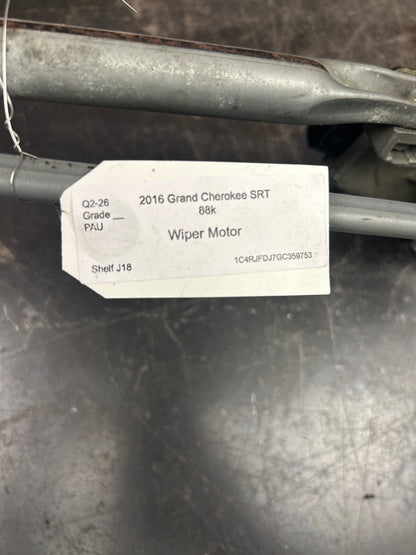 2016 - 2022 JEEP GRAND CHEROKEE WK FRONT WINDSHIELD WIPER LINKAGE W/ MOTOR OEM