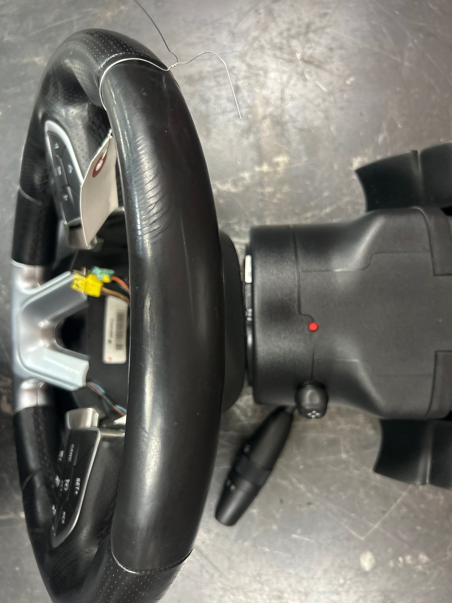 2014-18 Jeep Grand Cherokee SRT Steering Wheel & Column Bezel OEM Black Leather