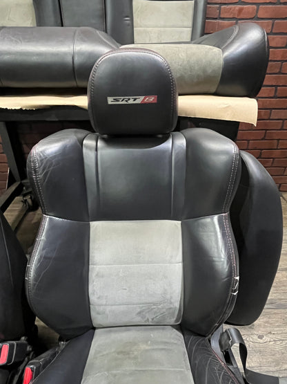 2006 - 2007 DODGE CHARGER SRT8 OEM FRONT REAR HEATED LEATHER SUEDE CHAIR SEATS