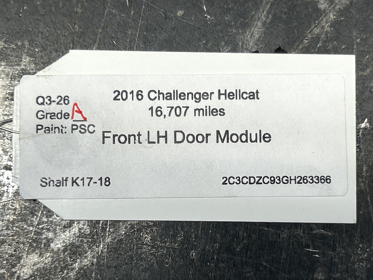 15-17 Dodge Challenge Hellcat Front Left Driver Side Door Control Module OEM