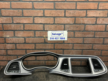 15-23 Challenger SRT Hellcat Carbon OEM Dash Speedometer Radio Trim Bezel Vents