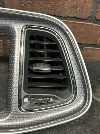 15-23 Challenger SRT Hellcat Carbon OEM Dash Speedometer Radio Trim Bezel Vents