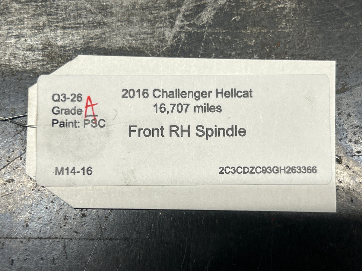 15-23 Charger Challenger Scat Pack SRT Hellcat Front Right Spindle 5181899AC