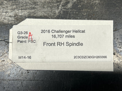 15-23 Charger Challenger Scat Pack SRT Hellcat Front Right Spindle 5181899AC