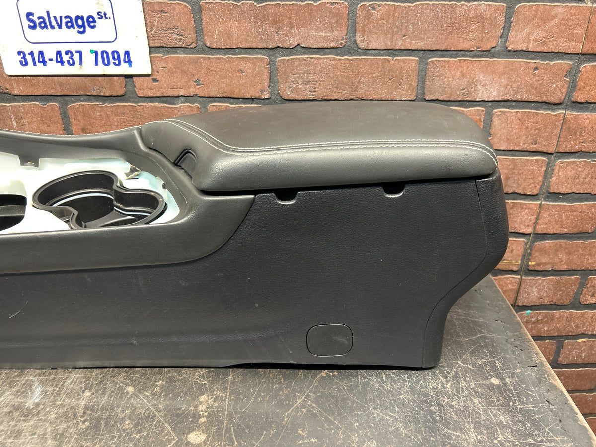 15-17 DODGE CHALLENGER SRT HELLCAT OEM BLACK LEATHER CENTER CONSOLE 5LE49YSAAG